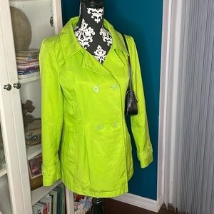 Peter Nygård Lightweight Cotton and Nylon Double-Breasted Pea-Coat Jacket​​